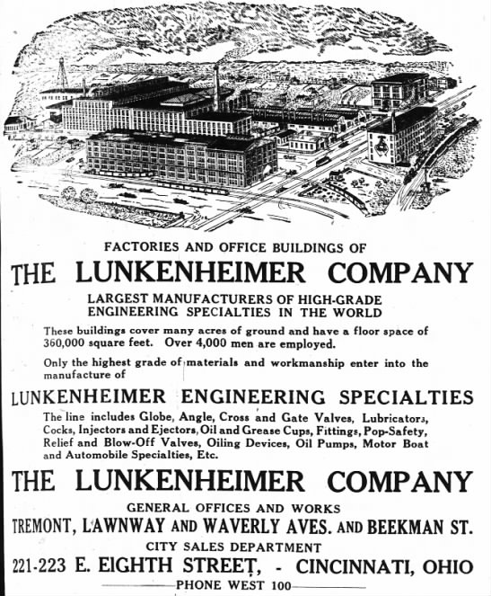1910 Lunkenheimer ad